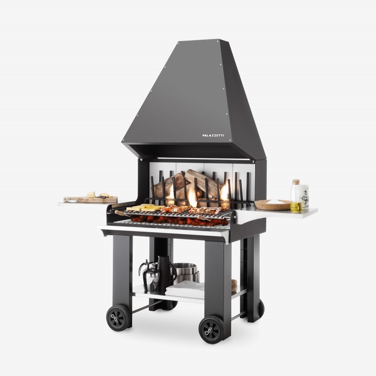 barbecue a legna/carbonella in metallo palazzetti remy - Edil Commercio